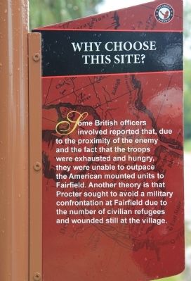 Why Choose This Site? Marker. Click for full size. Why Choose This Site? Marker image. Click for full size.