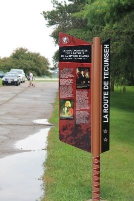 Participants in the Battle of the Thames Marker image. Click for full size.
