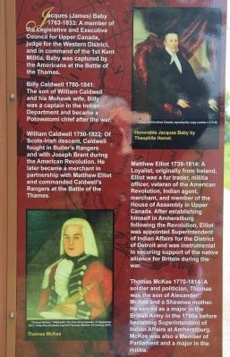 Participants in the Battle of the Thames Marker image. Click for full size.