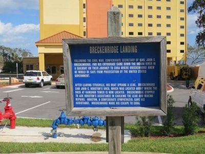 Breckenridge Landing Marker. Click for full size. Breckenridge Landing Marker image. Click for full size.