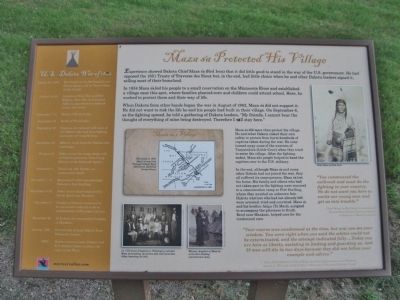 Maza sa Protected His Village Marker. Click for full size. Maza sa Protected His Village Marker image. Click for full size.