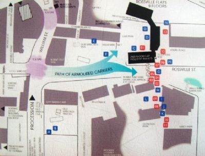 Map on Bloody Sunday Marker image. Click for full size.