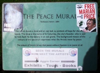 The Peace Mural Marker. Click for full size. The Peace Mural Marker image. Click for full size.