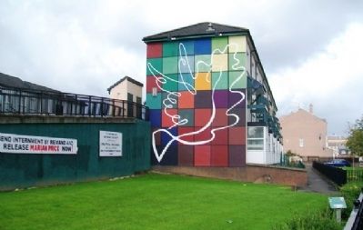 The Peace Mural and Marker. Click for full size. The Peace Mural and Marker image. Click for full size.
