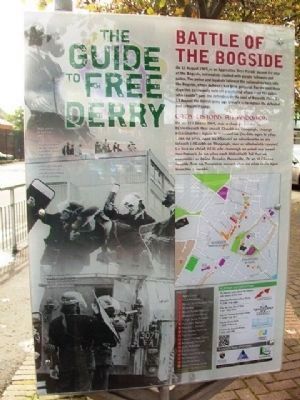 Battle of the Bogside Marker [Side A] image. Click for full size.