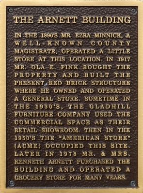The Arnett Building Marker. Click for full size. The Arnett Building Marker image. Click for full size.