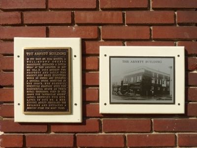 The Arnett Building Marker. Click for full size. The Arnett Building Marker image. Click for full size.