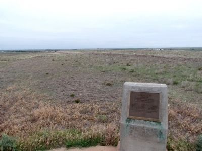 Santa Fe Trail Remains Marker. Click for full size. Santa Fe Trail Remains Marker image. Click for full size.