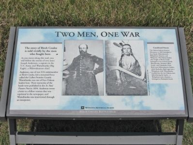 Two Men, One War Marker image. Click for full size.