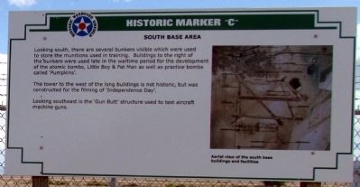 South Base Area Marker image. Click for full size.