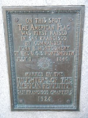 Raising of the American Flag Marker image. Click for full size.