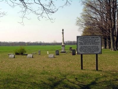 Culbertson Cemetery Marker. Click for full size. Culbertson Cemetery Marker image. Click for full size.