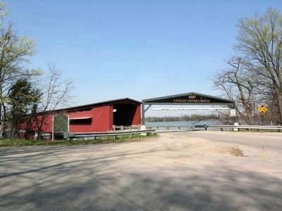 Langley Covered Bridge image. Click for full size.