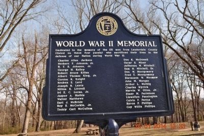 World War II Memorial Marker J-P side 3 update image. Click for full size.