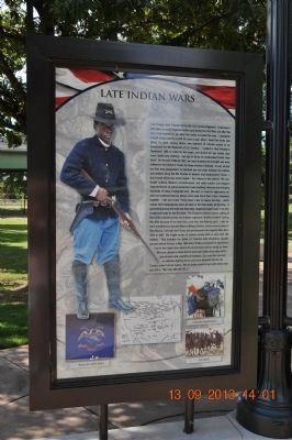 Late Indian Wars Marker image. Click for full size.
