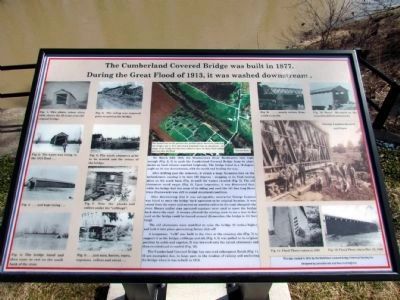 Cumberland Covered Bridge Marker. Click for full size. Cumberland Covered Bridge Marker image. Click for full size.
