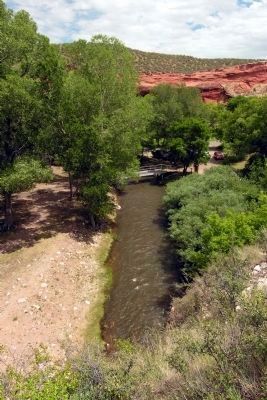 Pedestrian Bridge Over La Prele Creek. Click for full size. Pedestrian Bridge Over La Prele Creek image. Click for full size.