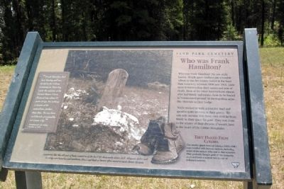 Sand Park Cemetery Marker image. Click for full size.