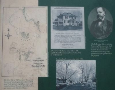 <i>Calvert Hills: A National Register Historic District</i> Marker image. Click for full size.