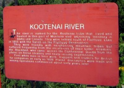 Kootenai River Marker. Click for full size. Kootenai River Marker image. Click for full size.