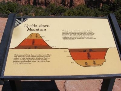 Upside-down Mountain Marker. Click for full size. Upside-down Mountain Marker image. Click for full size.