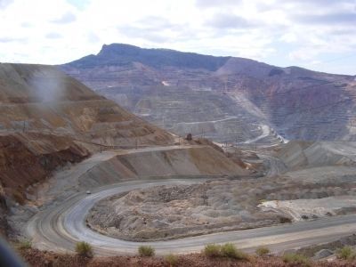 Santa Rita Copper Mine-Open Pit image. Click for full size.