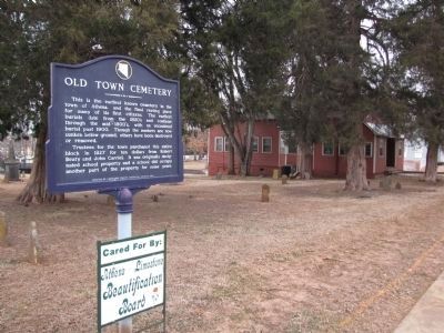 Old Town Cemetery Marker. Click for full size. Old Town Cemetery Marker image. Click for full size.