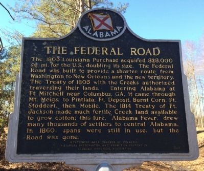 The Federal Road Marker image. Click for full size.