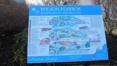 Wilson Harbor Marker. Click for full size. Wilson Harbor Marker image. Click for full size.