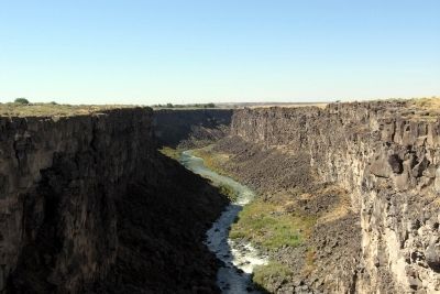 View to west from Gorge Overlook Trail bridge</center> image. Click for full size.