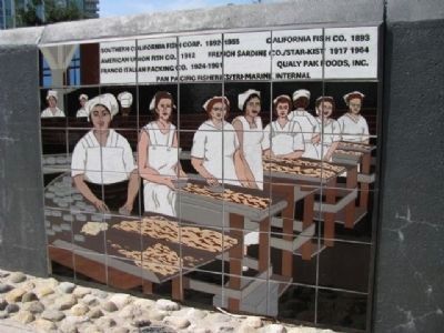 Fishing Industry Memorial Mural. Click for full size. Fishing Industry Memorial Mural image. Click for full size.