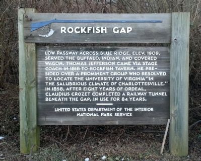 Rockfish Gap Marker. Click for full size. Rockfish Gap Marker image. Click for full size.