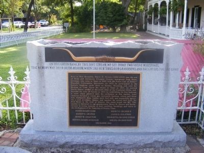 Distant shot of the Henry D. Gruene Marker. Click for full size. Distant shot of the Henry D. Gruene Marker image. Click for full size.