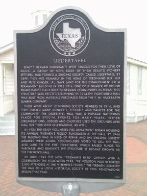 Liedertafel Marker. Click for full size. Liedertafel Marker image. Click for full size.