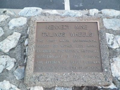Kennedy Mine Tailings Wheels Marker. Click for full size. Kennedy Mine Tailings Wheels Marker image. Click for full size.