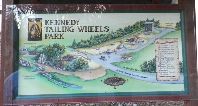Kennedy Mine Tailing Wheels Park Map image. Click for full size.