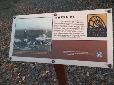 Tailings Wheel #1 Information Sign image. Click for full size.