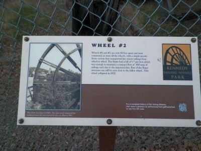 Tailings Wheel #2 Information Sign image. Click for full size.