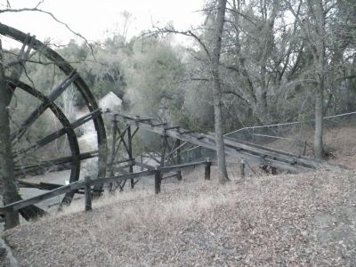 Remains of Flume Between Wheels 1 & 2. Click for full size. Remains of Flume Between Wheels 1 & 2 image. Click for full size.