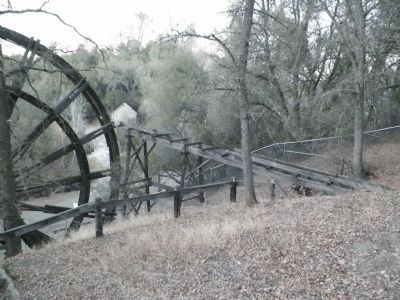 Remains of Flume Between Wheels 1 & 2 image. Click for full size.