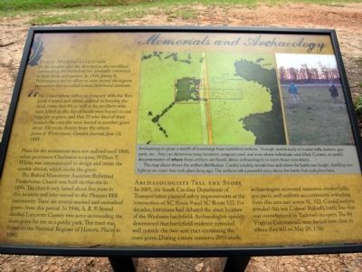 Memorials and Archaeology Marker. Click for full size. Memorials and Archaeology Marker image. Click for full size.
