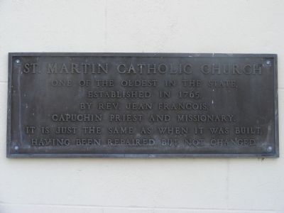 St. Martin Catholic Church Marker image. Click for full size.