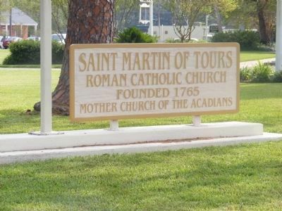 St. Martin of Tours Roman Catholic Church-sign on front lawn. Click for full size. St. Martin of Tours Roman Catholic Church-sign on front lawn image. Click for full size.
