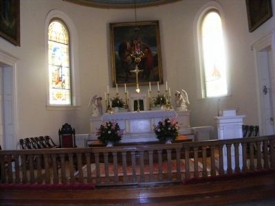St. Martin Catholic Church-close up of the altar in the front of the church. Click for full size. St. Martin Catholic Church-close up of the altar in the front of the church image. Click for full size.