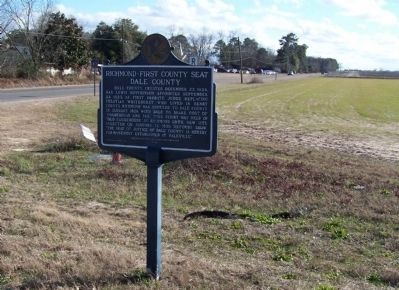 Richmond - First County Seat Marker. Click for full size. Richmond - First County Seat Marker image. Click for full size.