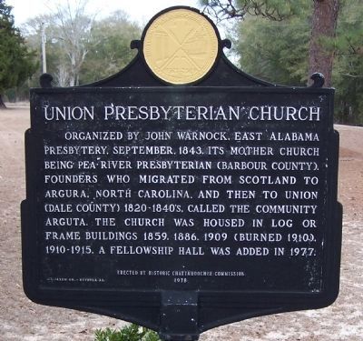 Union Presbyterian Church Marker image. Click for full size.