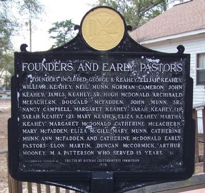 Founders and Early Pastors Marker image. Click for full size.