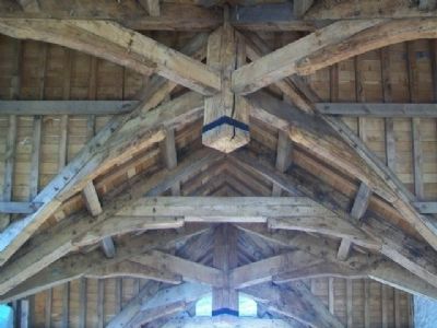Donegal Castle Restored Tower Living Quarters Timbered Ceiling image. Click for full size.