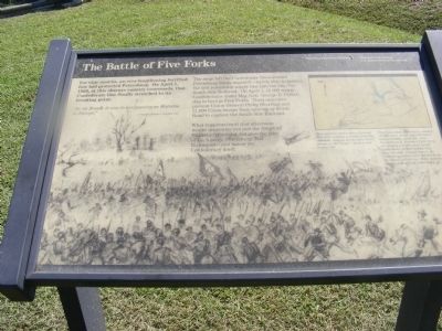 The Battle of Five Forks Marker image. Click for full size.