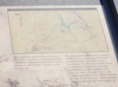 The Battle of Five Forks-map in the upper right image. Click for full size.